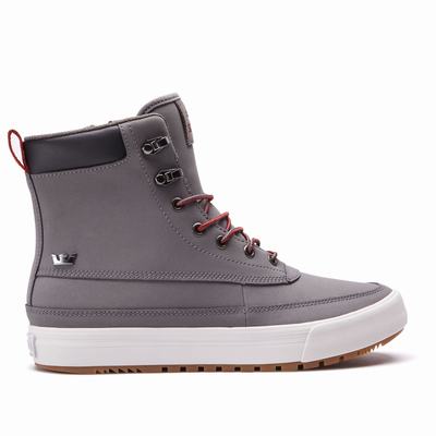 Supra OAKWOOD - Miesten Matalavartiset Tennarit - Harmaat